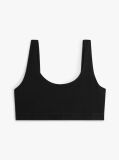 Black Repeat Logo Scoop Neck Bralette  Women