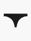 Black Tonal Repeat Logo Waistband Thong  Women