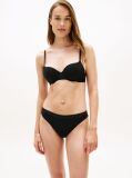 Black Logo Strap Padded Demi Bra  Women