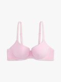 Pink Logo Strap Padded Demi Bra  Women