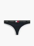 Blue Heritage Logo Ribbed Thong  Women