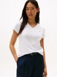 White Heritage V-Neck T-Shirt  Women