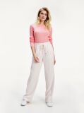 Pink Jacquard Drawstring Trousers  Women