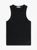 Μαύρο Ριμπ Tank Τοπ Slim  Γυναίκες