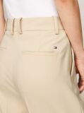 Beige Pigment Dyed Relaxed Straight Leg Trousers  Women