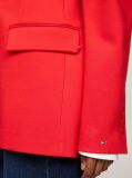 Red Single Breasted Slim Fit Blazer  Women