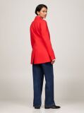Red Single Breasted Slim Fit Blazer  Women