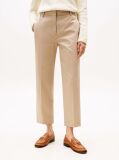 Beige Slim Fit Straight Leg Chinos  Women