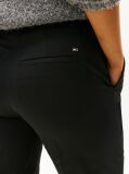 Black Slim Fit Straight Leg Chinos  Women