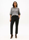 Black Slim Fit Straight Leg Chinos  Women