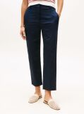 Blue Slim Fit Straight Leg Chinos  Women