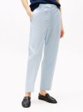 Blue Slim Fit Straight Leg Chinos  Women