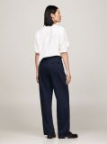 Blue Relaxed Fit Straight Leg Chinos  Women