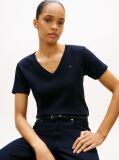 Blue V-Neck Slim Fit T-Shirt  Women