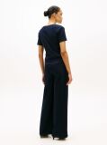 Blue V-Neck Slim Fit T-Shirt  Women