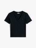 Blue V-Neck Slim Fit T-Shirt  Women