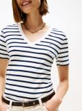 Multi V-Neck Slim Fit T-Shirt  Women