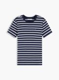 Multi Flag Embroidery Ribbed Slim T-Shirt  Women