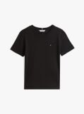 Black Flag Embroidery Ribbed Slim T-Shirt  Women