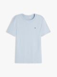 Blue Flag Embroidery Ribbed Slim T-Shirt  Women