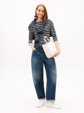 Multi Boat Neck Slim Fit T-Shirt  Women