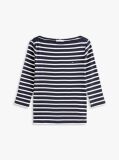 Multi Boat Neck Slim Fit T-Shirt  Women