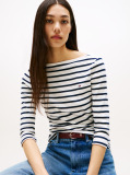 Multi Boat Neck Slim Fit T-Shirt  Women