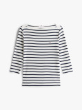 Multi Boat Neck Slim Fit T-Shirt  Women