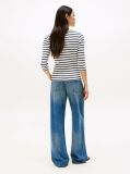 Multi Boat Neck Slim Fit T-Shirt  Women