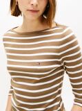 Multi Boat Neck Slim Fit T-Shirt  Women