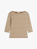 Multi Boat Neck Slim Fit T-Shirt  Women