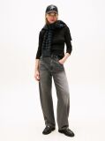 Black Boat Neck Slim Fit T-Shirt  Women