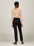 Black High Rise Slim Cigarette Black Ankle Jeans  Women