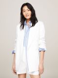 White Pique Oversized Double Breasted Blazer  Women