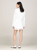 White Pique Oversized Double Breasted Blazer  Women