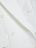 White Pique Oversized Double Breasted Blazer  Women