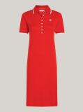 Red TH Monogram Maxi Polo Dress  Women