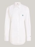 White TH Monogram Waisted Regular Fit Shirt  Women
