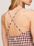 Multi Gingham Bodycon Strap Dress  Women