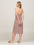 Multi Gingham Bodycon Strap Dress  Women