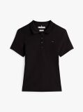Black 1985 Slim Pique Polo  Women