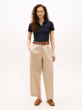 Blue 1985 Slim Pique Polo  Women