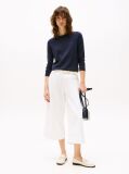 Blue Jersey Stitch Boat Neck Sweater  Women