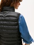 Black Padded Global Stripe Vest  Women