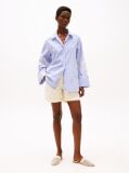 White Relaxed Chino Bermuda Shorts  Women