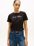 Μαύρο T-Shirt Με Λογότυπο  Γυναίκες