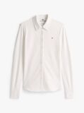 White 1985 Slim Fit Pique Shirt  Women