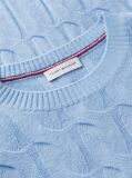 Blue Pure Wool Cable Knit Jumper  Women