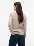 Beige Pure Wool Cable Knit Jumper  Women
