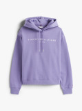 Μωβ Hoody Με Κεντητό Λογότυπο  Γυναίκες